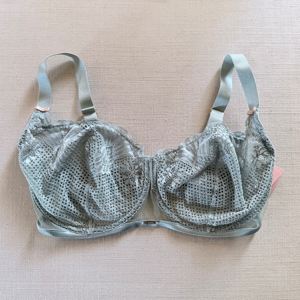 AJOUR | Madeline Bra in Olive, Size 32G